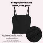 Top gainant ventre post-partum - silhouette sculptée