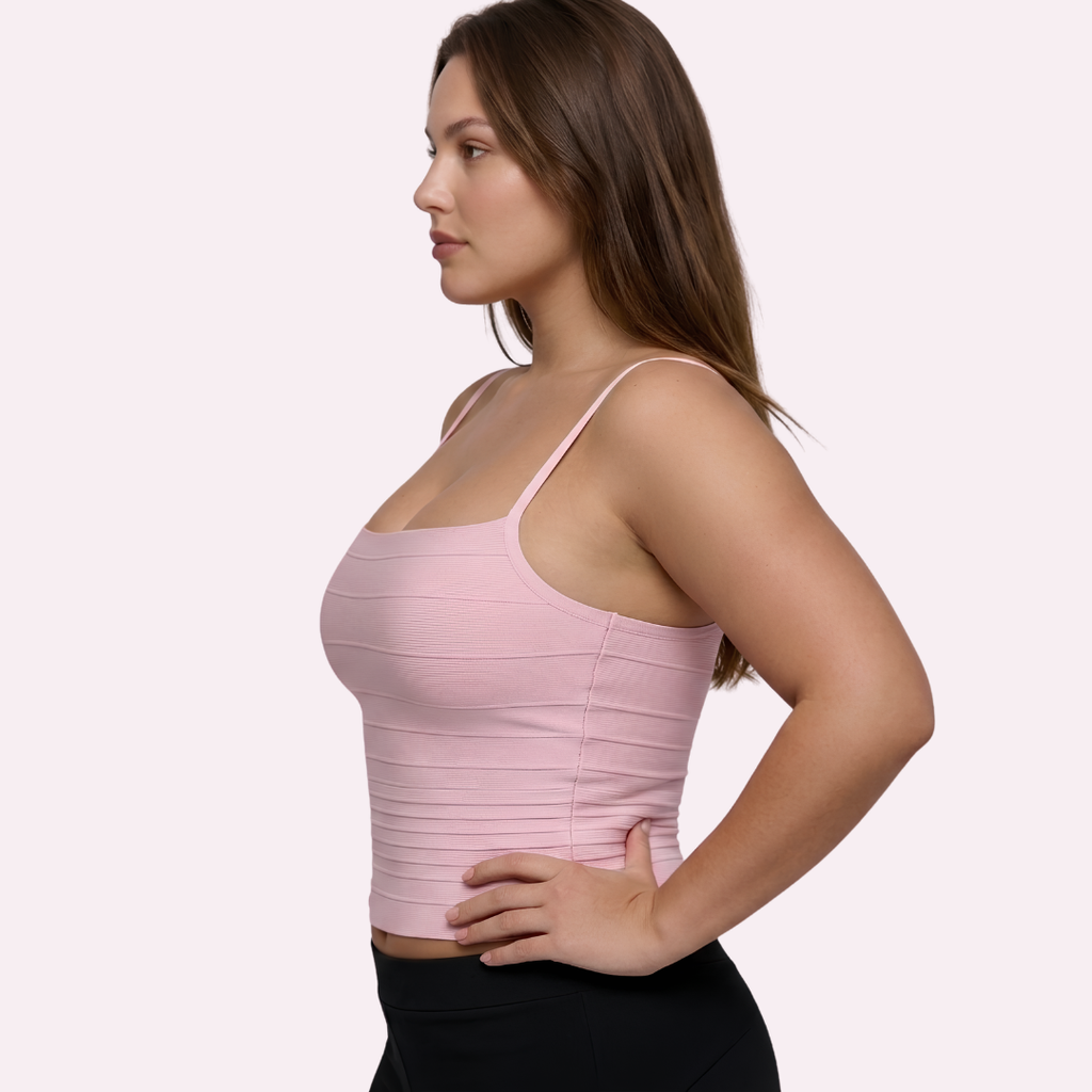 Top gainant ventre post-partum - silhouette sculptée