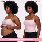 Top gainant ventre post-partum - silhouette sculptée