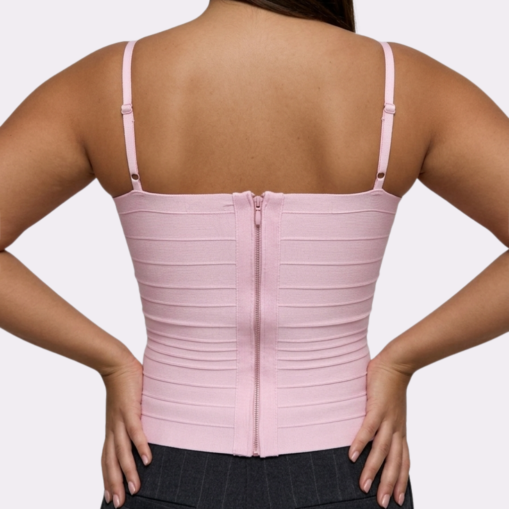 Top gainant — effet ventre plat et silhouette sculptée