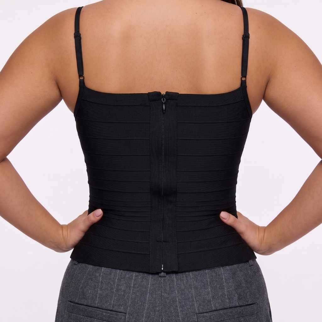 Top gainant — effet ventre plat et silhouette sculptée