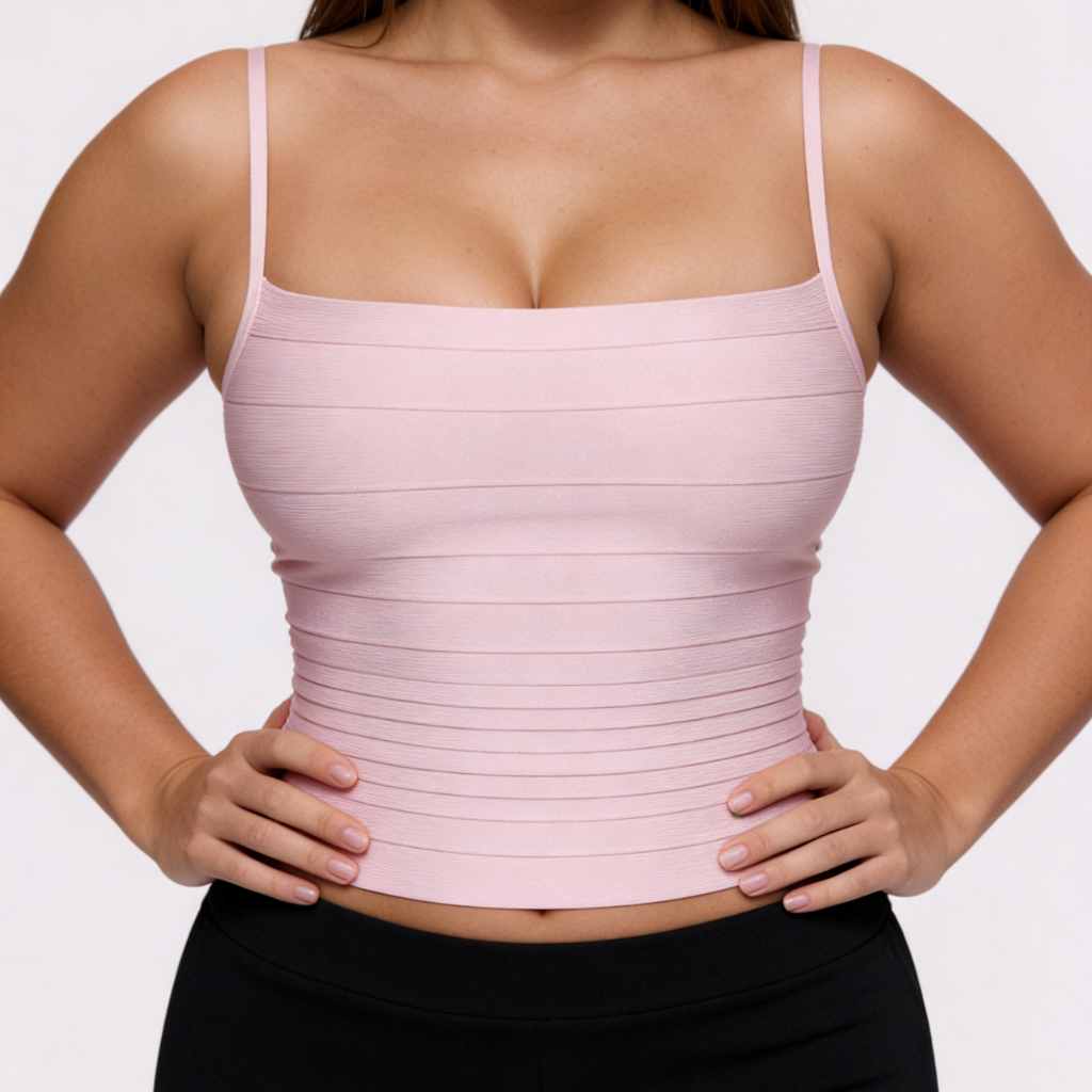 Top gainant — effet ventre plat et silhouette sculptée