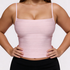Top gainant — effet ventre plat et silhouette sculptée